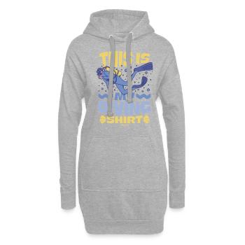 Tauchen Scuba Tauchlehrer Urlaub Sommer Geschenk - Hoodie-Kleid - Grau meliert - Vorne