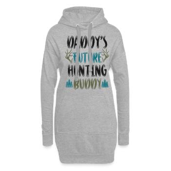 Buck Deer Hunting Hunter Kid - Hoodie-Kleid - Grau meliert - Vorne