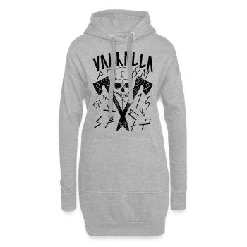 Valhalla Runes - Hoodie-Kleid - Grau meliert - Vorne