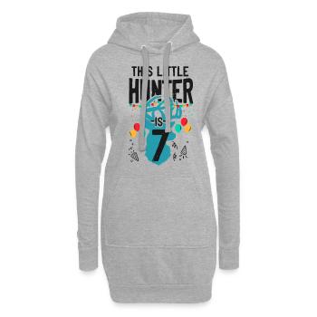 Buck Deer Chasse Hunter Kid - Sweat-shirt à capuche long Femme - gris chiné - Devant