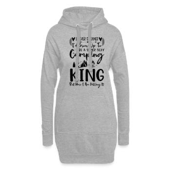 Ich hätte mir nie träumen lassen, dass ich mal - Hoodie-Kleid - Grau meliert - Vorne
