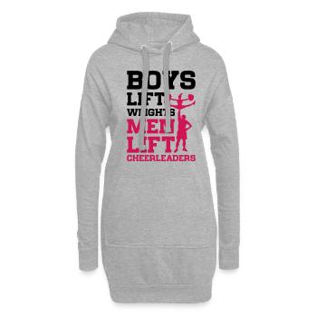 Boys Lift Weights Men Lift Cheerleaders Gymnast Ch - Hoodie-Kleid - Grau meliert - Vorne