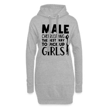 Male Cheerleading The Best Way To Pick Up Girls Sp - Hoodie-Kleid - Grau meliert - Vorne