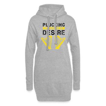 Conceptions de joueurs de harpe pour les conceptions de joueurs de harpe - Sweat-shirt à capuche long Femme - gris chiné - Devant