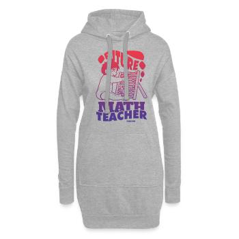 Mathematics - Hoodie Dress - heather grey - Front