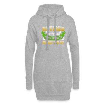 Retirement Gift idea Pensioner Work colleague - Hoodie Dress - heather grey - Front