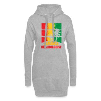 Jamaika Strandurlaub am Meer Design Strandmotiv - Hoodie-Kleid - Grau meliert - Vorne