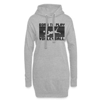 Volley-ball - Sweat-shirt à capuche long Femme - gris chiné - Devant