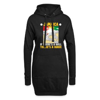 Jamaica Beach Holiday by the Sea Design Beach Motif - Sweat-shirt à capuche long Femme - noir - Devant