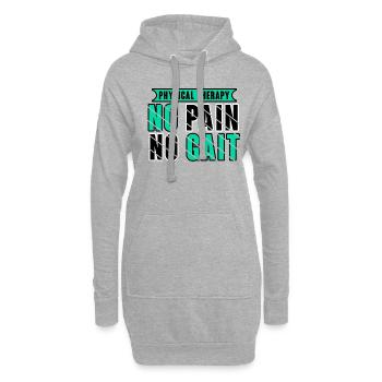 Physical Therapy No Pain No Gait Physics PT - Hoodie-Kleid - Grau meliert - Vorne