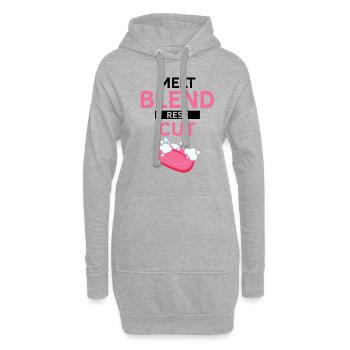 Conception de fabrication de savon pour les conceptions de fabricants de savon - Sweat-shirt à capuche long Femme - gris chiné - Devant