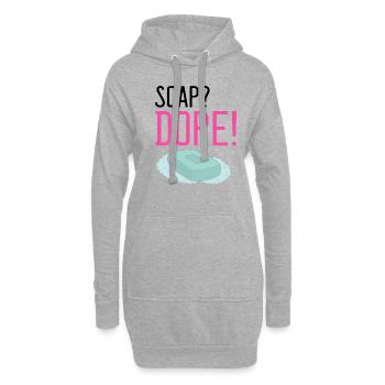 Conception de fabrication de savon pour les conceptions de fabricants de savon - Sweat-shirt à capuche long Femme - gris chiné - Devant