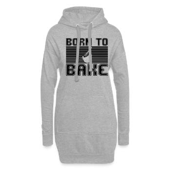 Bake - Hoodie Dress - heather grey - Front