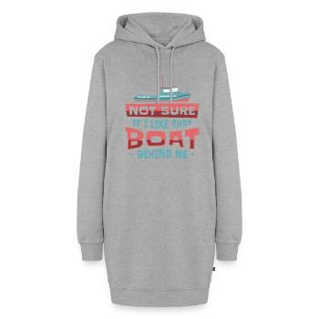 Schlepper Segler Kapitän Bootseigner Meer - Hoodie-Kleid - Grau meliert - Vorne