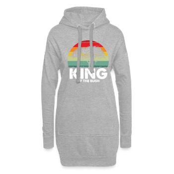 Afrikanische Familienreise Design für Afrika - Hoodie-Kleid - Grau meliert - Vorne