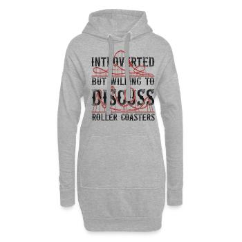 Roller Coaster Vintage Introverted - Hoodie-Kleid - Grau meliert - Vorne