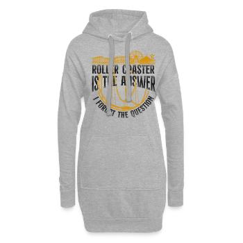 Roller Coaster Vintage Roller - Hoodie-Kleid - Grau meliert - Vorne