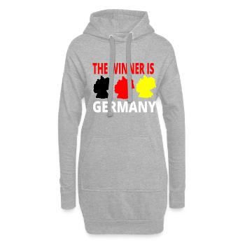 Deutschland Roadtrip Urlaub Ferien T-Shirt - Hoodie-Kleid - Grau meliert - Vorne