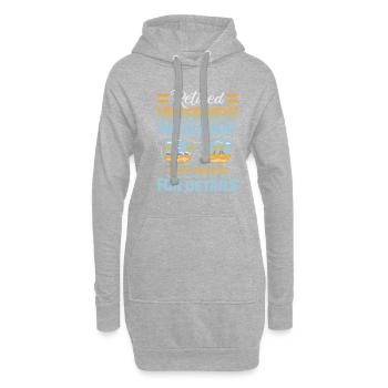 Pensionierung Geschenkidee Rente Arbeitskollege - Hoodie-Kleid - Grau meliert - Vorne