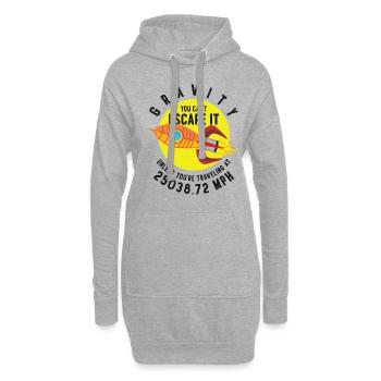 Rocket Science Scientist Gravity Sie können der - Hoodie-Kleid - Grau meliert - Vorne