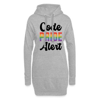 Code Pride Alert Bisexual Lesbian Love Asexual Tra - Hoodie-Kleid - Grau meliert - Vorne