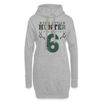 Buck Deer Hunting Hunter Kid 6ème - Sweat-shirt à capuche long Femme - gris chiné - Devant