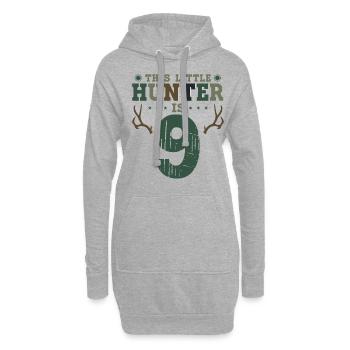 Buck Deer Hunting Hunter Kid 9ème - Sweat-shirt à capuche long Femme - gris chiné - Devant