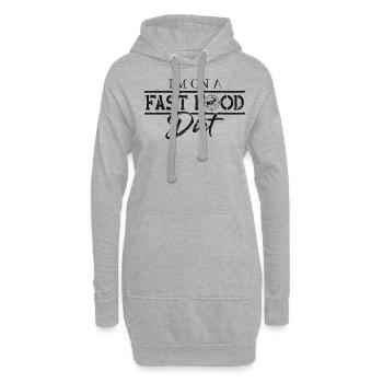 Chasseur de cerfs Buck Je suis sur A - Sweat-shirt à capuche long Femme - gris chiné - Devant