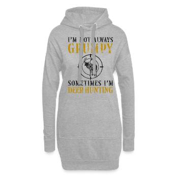 Buck Deer Hunting Hunter Dad - Hoodie-Kleid - Grau meliert - Vorne
