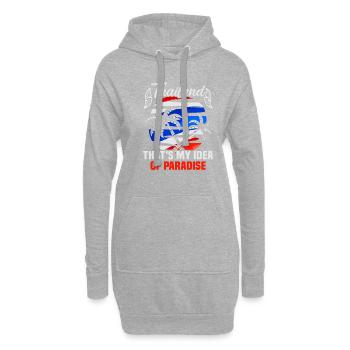 Thaïlande Beach Holiday by the Sea Design Beach Motif - Sweat-shirt à capuche long Femme - gris chiné - Devant
