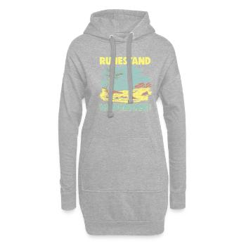 Pensionierung Geschenkidee Rente Arbeitskollege - Hoodie-Kleid - Grau meliert - Vorne