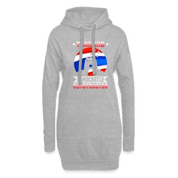 Thaïlande Beach Holiday by the Sea Design Beach Motif - Sweat-shirt à capuche long Femme - gris chiné - Devant