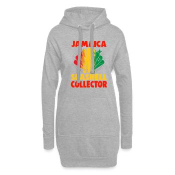 Jamaika Strandurlaub am Meer Design Strandmotiv - Hoodie-Kleid - Grau meliert - Vorne