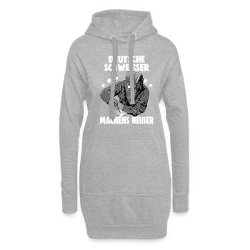 Schweißerin Spruch Design für Metallbauer - Hoodie-Kleid - Grau meliert - Vorne