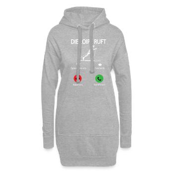 Langläufer Biathlon Skilangläufer - Hoodie-Kleid - Grau meliert - Vorne