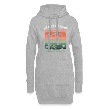 Instructeur de conception de plongée sous-marine Snorkeling - Sweat-shirt à capuche long Femme - gris chiné - Devant