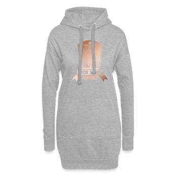 Running Marathon Runner Running - Sweat-shirt à capuche long Femme - gris chiné - Devant