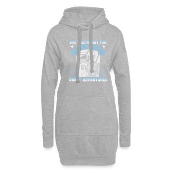 Cadeau d’amitié pour bon ami - Sweat-shirt à capuche long Femme - gris chiné - Devant
