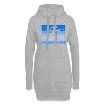 Langläufer Biathlon Skilangläufer - Hoodie-Kleid - Grau meliert - Vorne