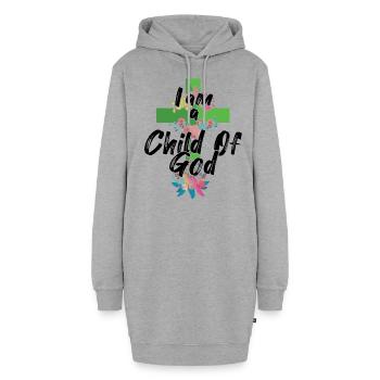 Child Of God Lord Faith Christian Jesus - Hoodie-Kleid - Grau meliert - Vorne