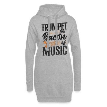 Trumpet Player Vintage Trumpet The - Hoodie-Kleid - Grau meliert - Vorne