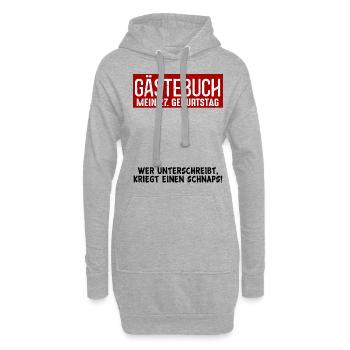 27. Geburtstag Gästebuch Party 27 Jahre Gästeliste - Hoodie-Kleid - Grau meliert - Vorne