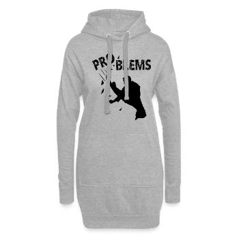 Problem Karate Kampfsportarten Kämpfen - Hoodie-Kleid - Grau meliert - Vorne