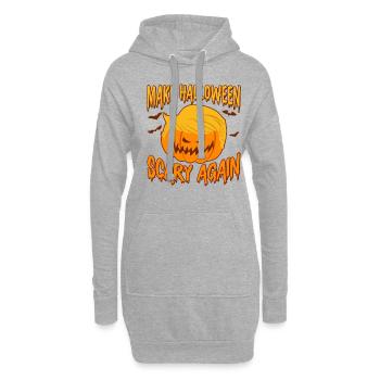 Halloween Abstimmung Politischer Kürbis Wähler - Hoodie-Kleid - Grau meliert - Vorne