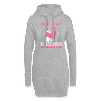 Conception de spruch de soudeur pour les métallurgistes - Sweat-shirt à capuche long Femme - gris chiné - Devant