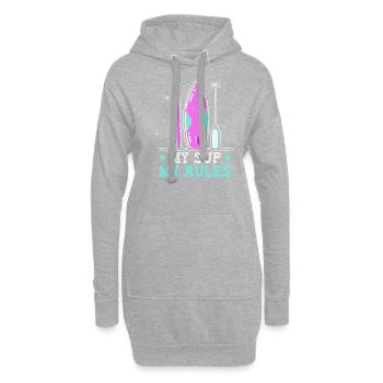 Sup Stand Up Paddle Design Sup Board Paddeln - Sweat-shirt à capuche long Femme - gris chiné - Devant