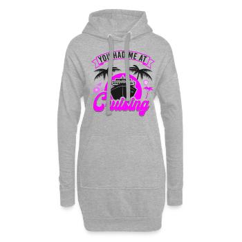 Croisière Vacances Fille que Vous aviez - Sweat-shirt à capuche long Femme - gris chiné - Devant