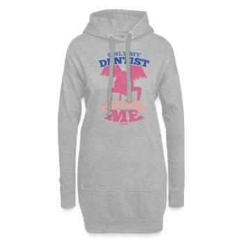 Only My Dentist Understands Me - Hoodie Dress - heather grey - Front