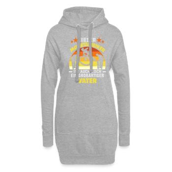Mountainbiker Vatertag Downhiller E biker - Hoodie-Kleid - Grau meliert - Vorne