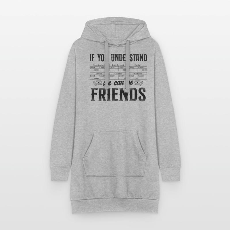 Comptable Comptable Comptable Comptabilité Sweat-shirt à capuche long Femme